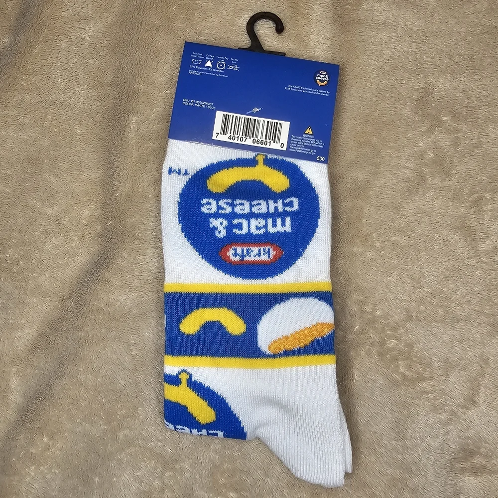 Kraft Mac & Cheese Unisex Adult Socks NEW